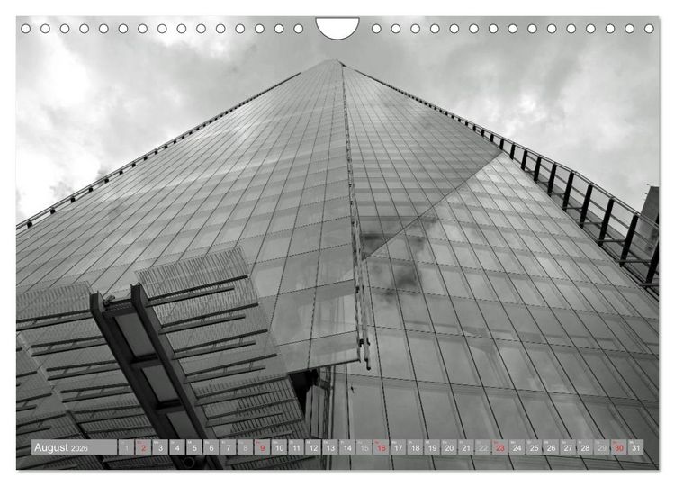 Produktbild: London in Schwarz-Wei&szlig; (Wandkalender 2026 DIN A4 quer), CALVENDO Monatskalender