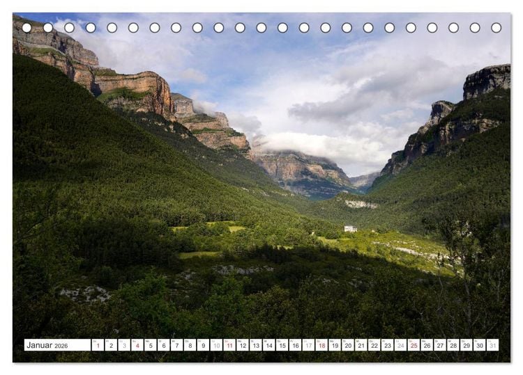 Produktbild: Spanien - die Pyren&auml;en (Tischkalender 2026 DIN A5 quer), CALVENDO Monatskalender