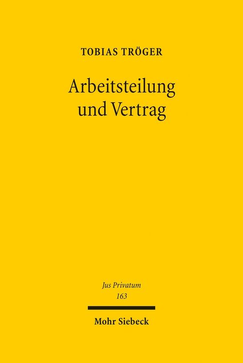 Produktbild: Arbeitsteilung und Vertrag