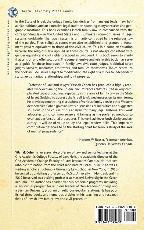 Produktbild: The Unique Family Law in the State of Israel