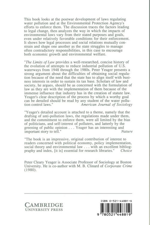 Produktbild: The Limits of Law