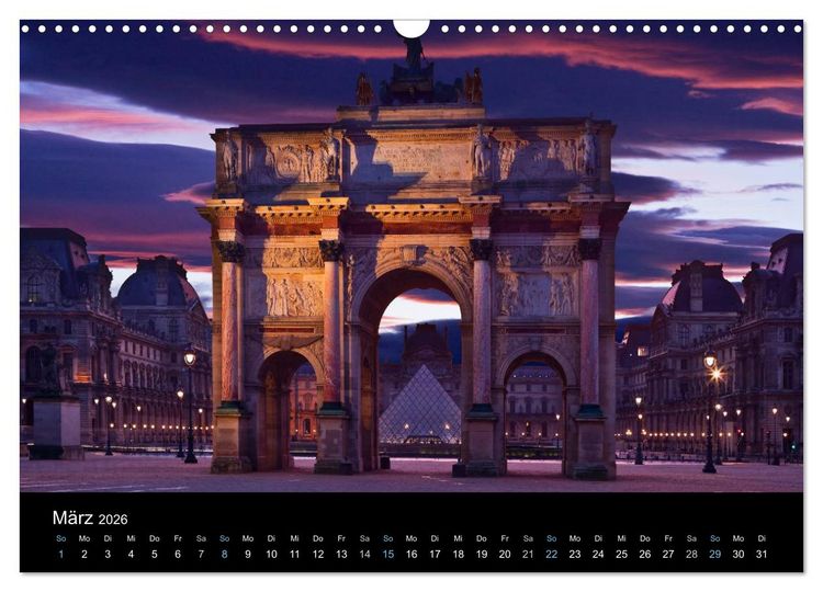 Produktbild: Paris bei Nacht 2026 (Wandkalender 2026 DIN A3 quer), CALVENDO Monatskalender