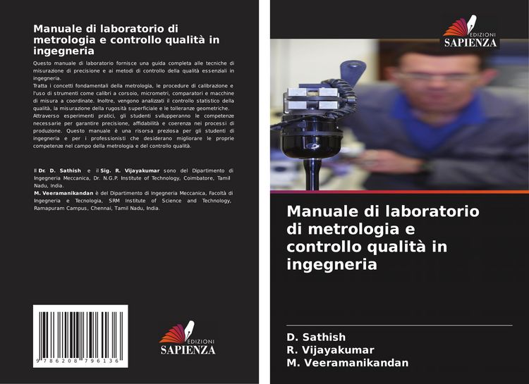 Produktbild: Manuale di laboratorio di metrologia e controllo qualit&agrave; in ingegneria