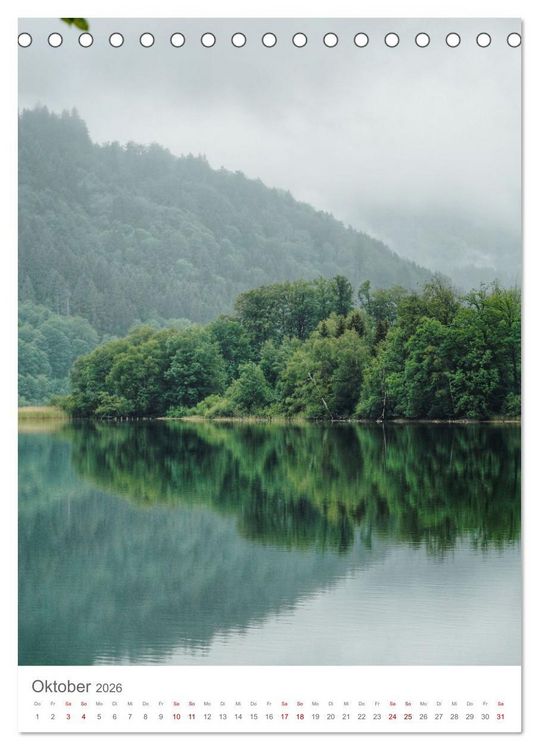Produktbild: Alpenseen (Tischkalender 2026 DIN A5 hoch), CALVENDO Monatskalender