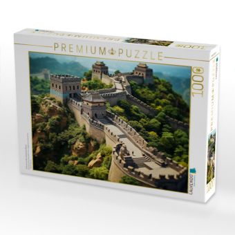 Produktbild: CALVENDO Puzzle Erinnert an die chinesische Mauer | 1000 Teile Lege-Gr&ouml;&szlig;e 64x48cm Foto-Puzzle f&uuml;r gl&uuml;ckliche Stunden