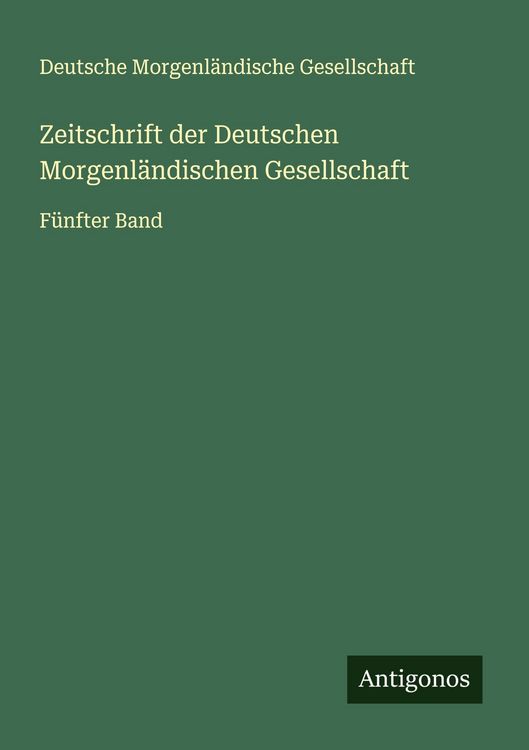 Produktbild: Zeitschrift der Deutschen Morgenl&auml;ndischen Gesellschaft