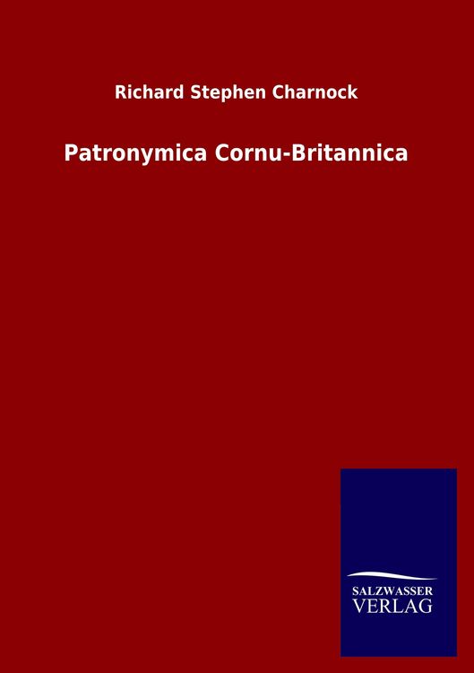 Produktbild: Patronymica Cornu-Britannica