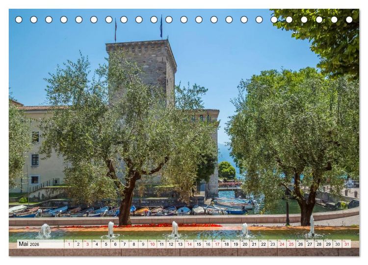 Produktbild: WUNDERBARER GARDASEE Riva del Garda und Torbole (Tischkalender 2026 DIN A5 quer), CALVENDO Monatskalender