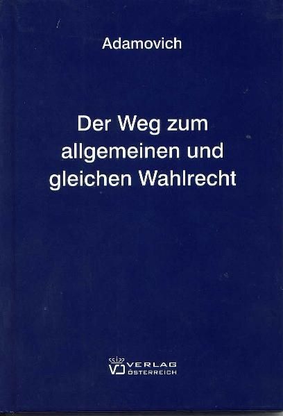 Produktbild: Der Weg zum allgemeinen und gleichen Wahlrecht