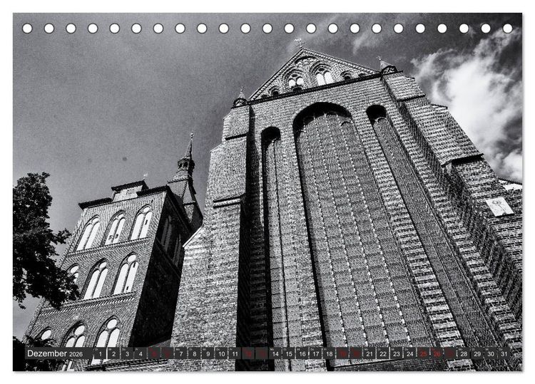 Produktbild: Ein Blick auf die Hansestadt Rostock (Tischkalender 2026 DIN A5 quer), CALVENDO Monatskalender