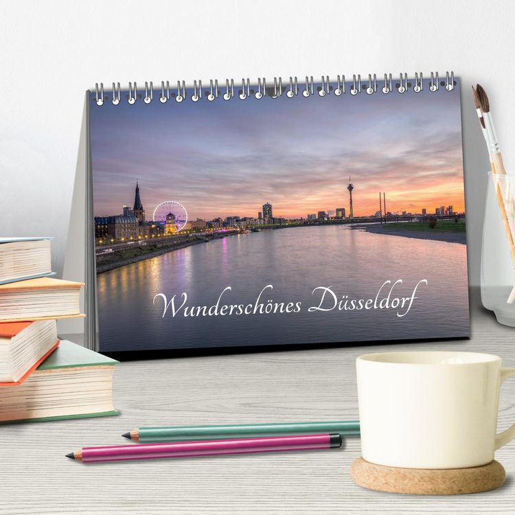 Produktbild: Wundersch&ouml;nes D&uuml;sseldorf (Tischkalender 2026 DIN A5 quer), CALVENDO Monatskalender