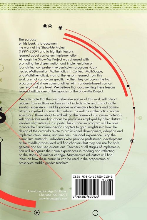 Produktbild: A Decade of Middle School Mathematics Curriculum Implementation