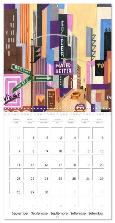 Produktbild: NEW YORK, d'hier &agrave; aujourd'hui (Calendrier mural carr&eacute; 2026 30x30 cm) Calendrier double avec une page pour vos prises de notes
