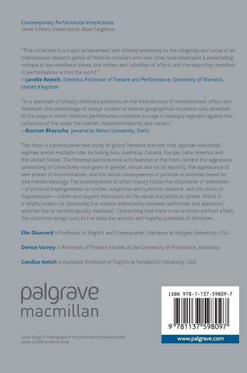 Produktbild: Performance, Feminism and Affect in Neoliberal Times