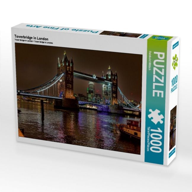 Produktbild: CALVENDO Puzzle Towerbridge in London 1000 Teile Puzzle quer | 1000 Teile Lege-Gr&ouml;&szlig;e 64 &times; 48 cm Foto-Puzzle f&uuml;r gl&uuml;ckliche Stunden