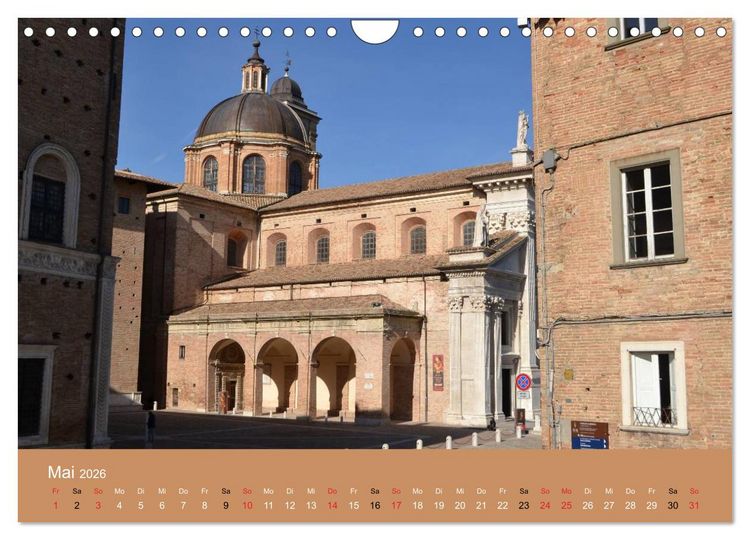 Produktbild: Urbino - Ein Spaziergang durch die Renaissance-Stadt in den Marken (Wandkalender 2026 DIN A4 quer), CALVENDO Monatskalender