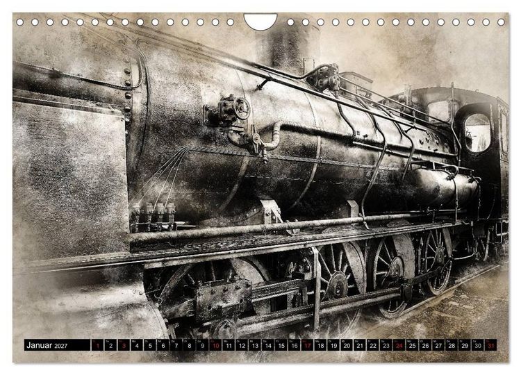 Produktbild: Dampflok Impressionen (Wandkalender 2027 DIN A4 quer), CALVENDO Monatskalender