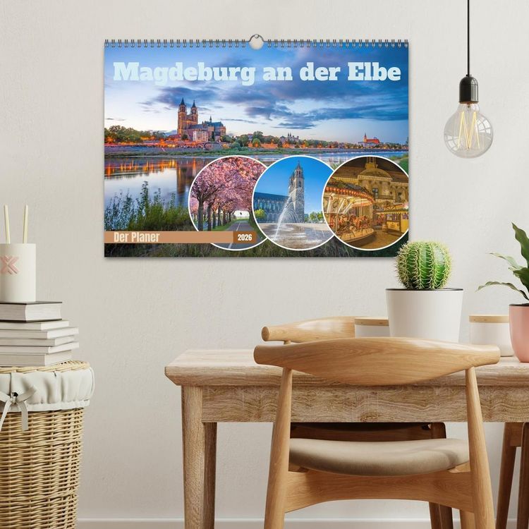 Produktbild: Magdeburg an der Elbe - Der Planer (Wandkalender 2026 DIN A3 quer), CALVENDO Monatskalender