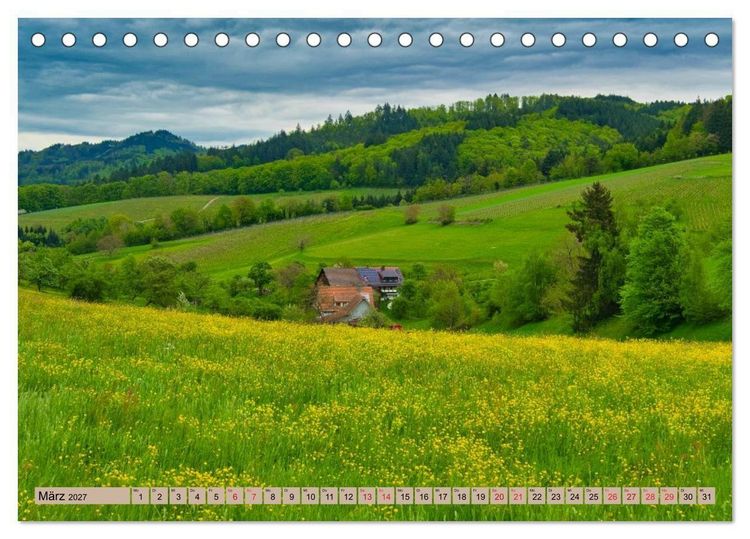 Produktbild: Freiburg Regio (Tischkalender 2027 DIN A5 quer), CALVENDO Monatskalender