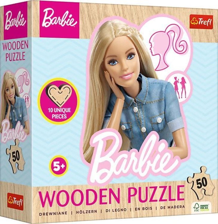 Produktbild: Holz Puzzle Junior 50 - Barbie