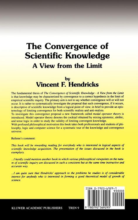 Produktbild: The Convergence of Scientific Knowledge