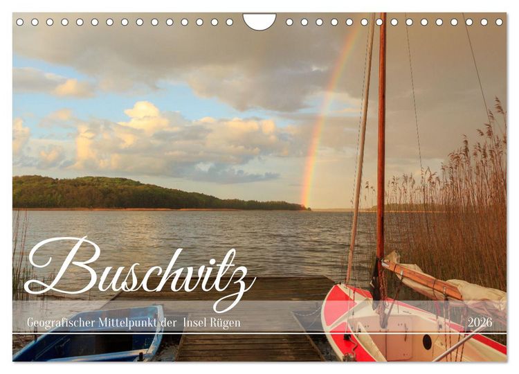 Produktbild: Buschvitz - Geografischer Mittelpunkt der Insel R&uuml;gen (Wandkalender 2026 DIN A4 quer), CALVENDO Monatskalender