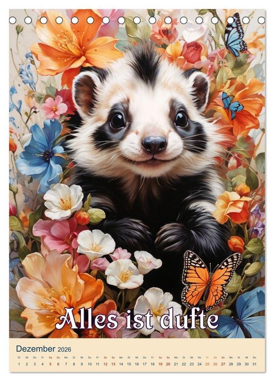 Produktbild: Tierische Leichtigkeit (Tischkalender 2026 DIN A5 hoch), CALVENDO Monatskalender
