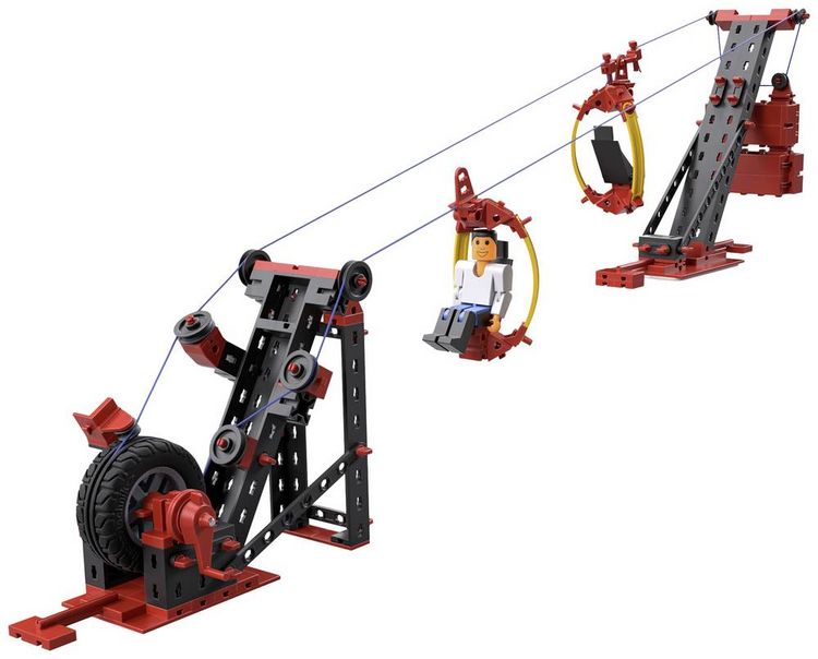 Produktbild: Fischertechnik 564068 - ADVANCED Seilbahn / Cable Car, 3 Modelle, 269 Bauteile, Konstruktionsbaukasten