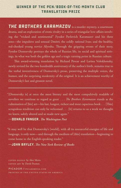 Produktbild: Brothers Karamazov (Bicentennial Edition)