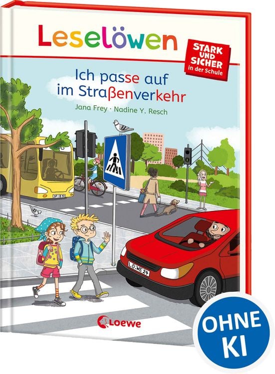 Produktbild: Lesel&ouml;wen - stark und sicher in der Schule - Ich passe auf im Stra&szlig;enverkehr