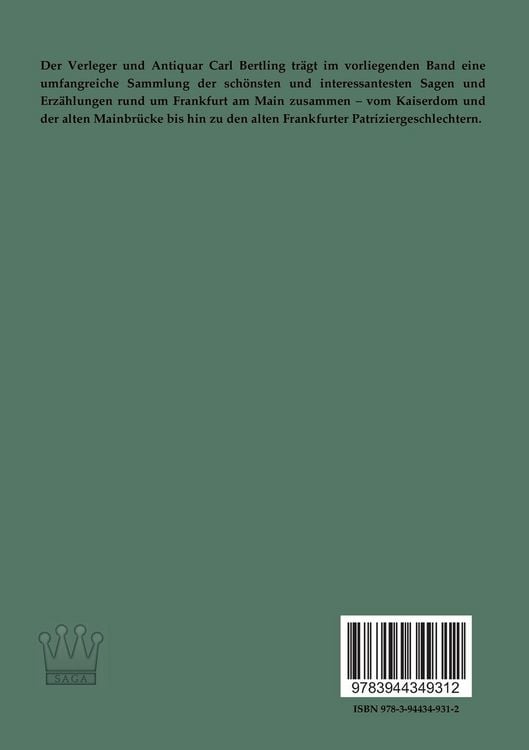Produktbild: Frankfurter Sagen- und Geschichtenbuch