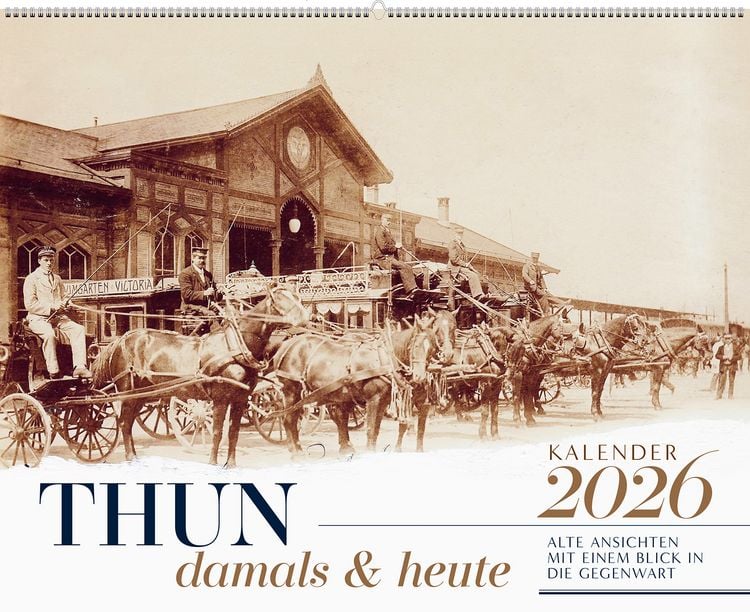 Produktbild: Thun damals & heute Kalender 2026