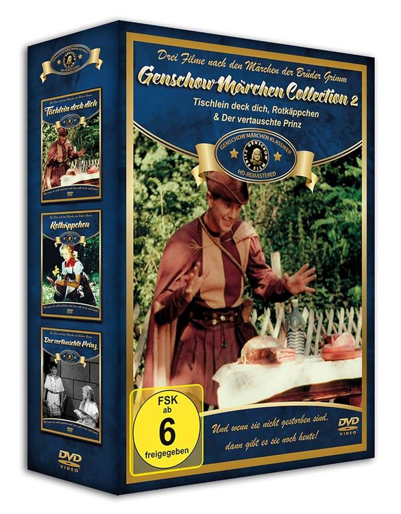 Produktbild: Genschow M&auml;rchen Collection 2 - Tischlein deck dich / Rotk&auml;ppchen / Der vertauschte Prinz [3 DVDs]