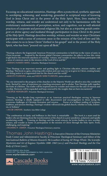 Produktbild: Worshiping, Witnessing, and Wondering