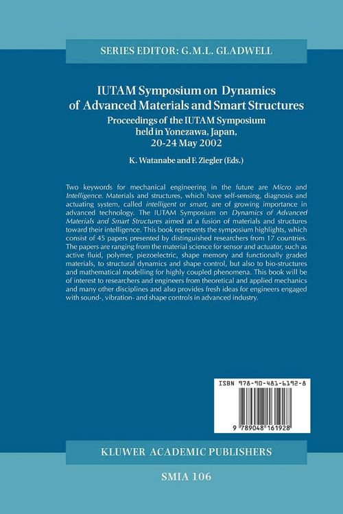 Produktbild: Dynamics of Advanced Materials and Smart Structures