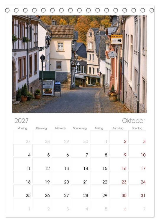 Produktbild: Tischplaner 2027 - Glanzvolles Weilburg (A5 Tischkalender zum Aufstellen) CALVENDO