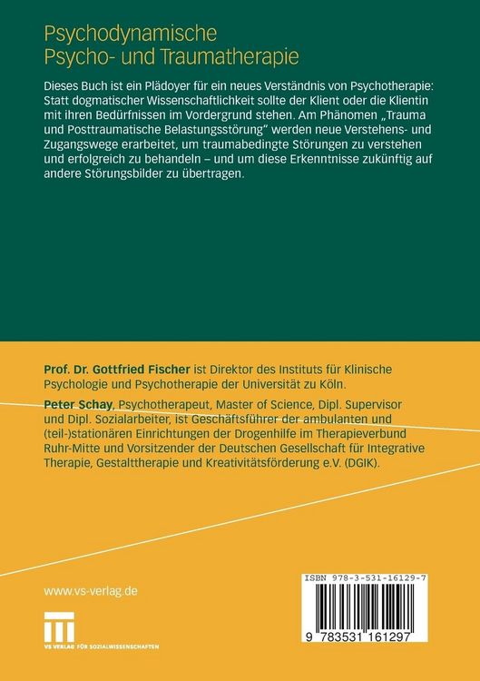 Produktbild: Psychodynamische Psycho- und Traumatherapie