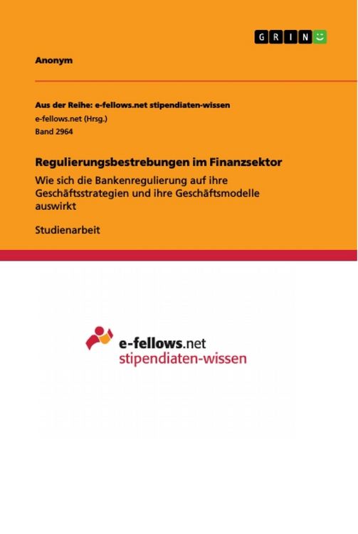 Produktbild: Regulierungsbestrebungen im Finanzsektor