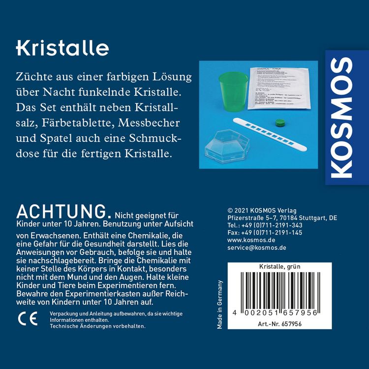 Produktbild: Gr&uuml;ne Kristalle selbst z&uuml;chten