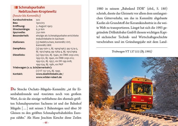 Produktbild: S&auml;chsische Schmalspurbahnen