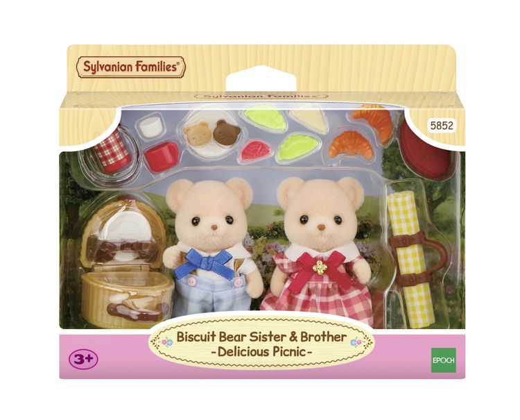 Produktbild: Sylvanian Families 5852 - Biscuit B&auml;ren Geschwister Picknickspa&szlig;