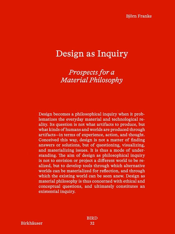 Produktbild: Design as Inquiry