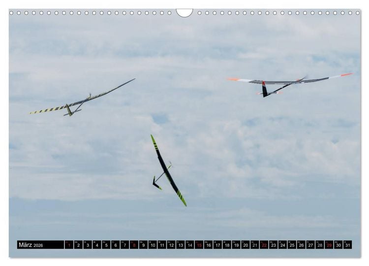 Produktbild: Modellflugkalender 2026 (Wandkalender 2026 DIN A3 quer), CALVENDO Monatskalender