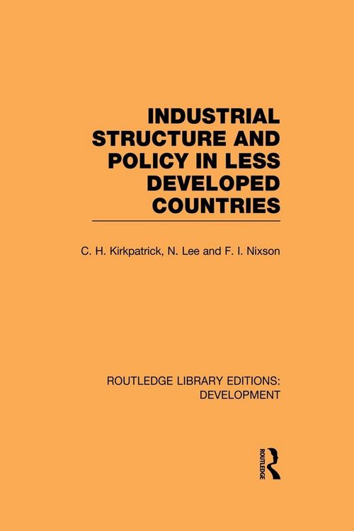 Produktbild: Industrial Structure and Policy in Less Developed Countries