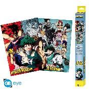 Produktbild: MY HERO ACADEMIA - Set 2 Chibi Posters - Artworks (52x38) x4
