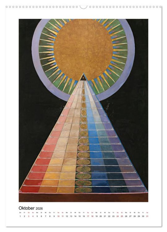 Produktbild: Hilma af Klint - Ein Jahr voller mystischer Kunst (Wandkalender 2026 DIN A2 hoch), CALVENDO Monatskalender