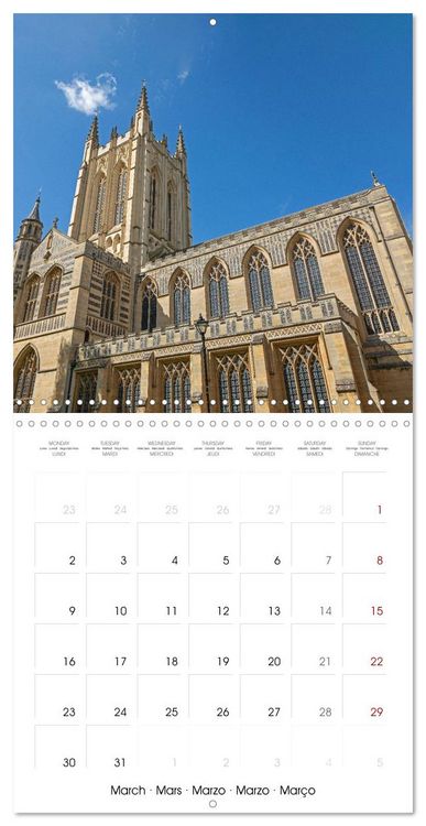 Produktbild: Bury St Edmunds - Historic town in eastern England (Wall Calendar 2026 12 &times; 12 Inch) CALVENDO 12 Month Wall Calendar