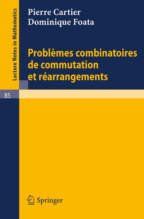 Produktbild: Problemes combinatoires de commutation et rearrangements