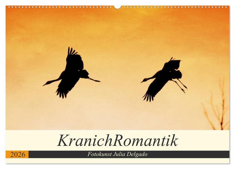 Produktbild: KranichRomantik (Wandkalender 2026 DIN A2 quer), CALVENDO Monatskalender