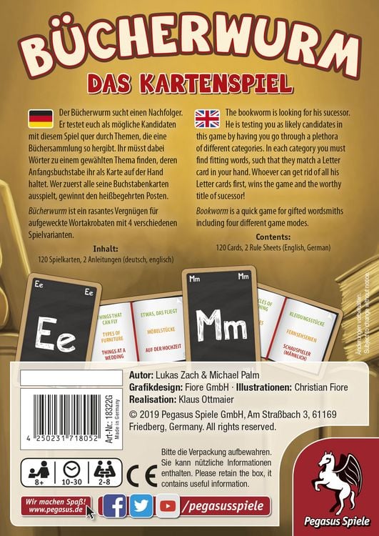 Produktbild: B&uuml;cherwurm - Das Kartenspiel